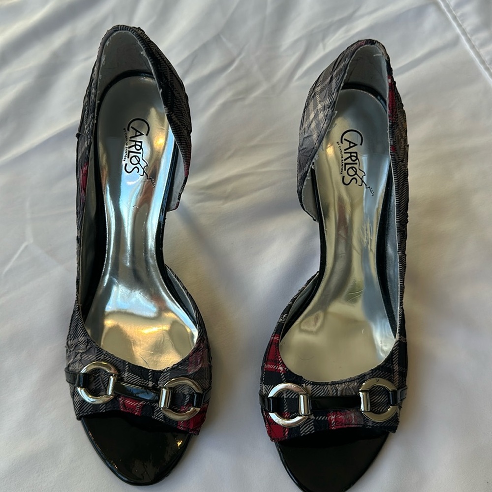 new plaid heels 7.5